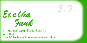 etelka funk business card